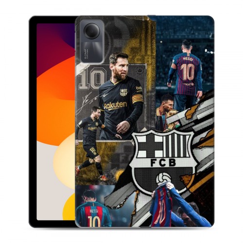Дизайнерский силиконовый чехол для Xiaomi RedMi Pad SE Messi Barcelona
