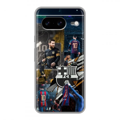 Дизайнерский силиконовый чехол для Google Pixel 8 Messi Barcelona