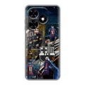 Дизайнерский силиконовый чехол для Tecno Spark Go 2024 Messi Barcelona