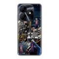 Дизайнерский силиконовый чехол для Itel P55 4G Messi Barcelona