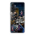 Дизайнерский силиконовый чехол для Samsung Galaxy M55 Messi Barcelona
