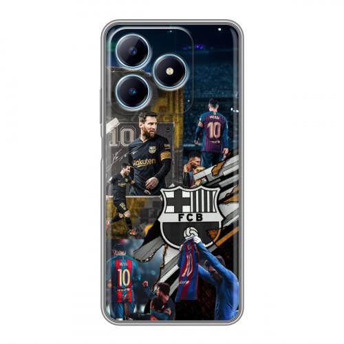 Дизайнерский силиконовый чехол для Realme C63 Messi Barcelona