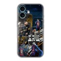 Дизайнерский силиконовый чехол для Iphone 16 Plus Messi Barcelona