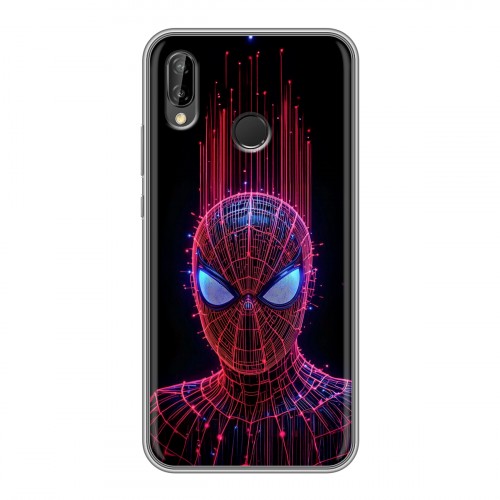 Дизайнерский силиконовый чехол для Huawei P20 Lite Spiderman Человек паук