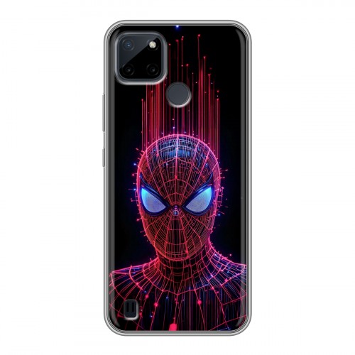 Дизайнерский силиконовый чехол для Realme C21Y Spiderman Человек паук
