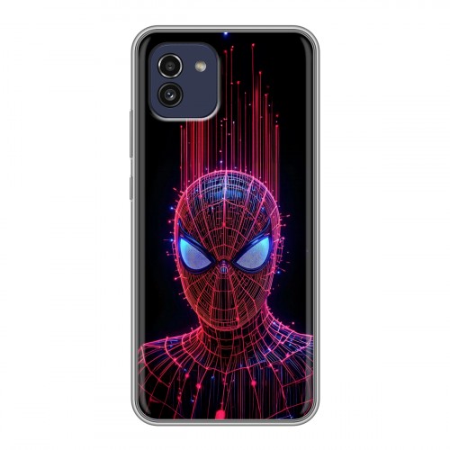 Дизайнерский силиконовый чехол для Samsung Galaxy A03 Spiderman Человек паук