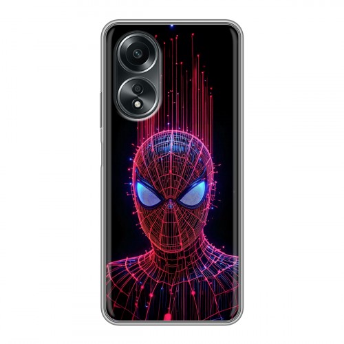 Дизайнерский силиконовый чехол для OPPO A58 4G Spiderman Человек паук