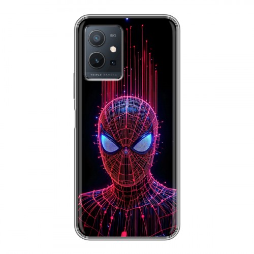 Дизайнерский силиконовый чехол для Vivo Y55 5G Spiderman Человек паук