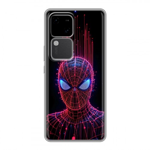 Дизайнерский силиконовый чехол для Vivo V30 5G Spiderman Человек паук