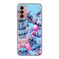 Дизайнерский пластиковый чехол для Samsung Galaxy A04s Лило и Стич