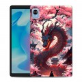 Дизайнерский силиконовый чехол для Realme Pad Mini Дракон Японский