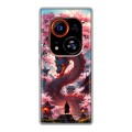 Дизайнерский силиконовый чехол для Tecno Phantom X2 Pro Дракон Японский