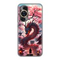 Дизайнерский силиконовый чехол для Huawei Nova 11 Дракон Японский