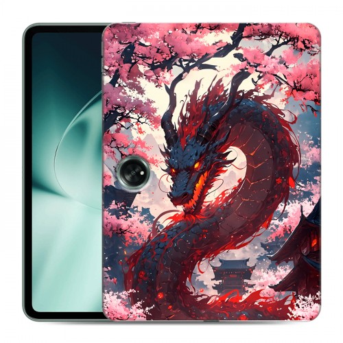 Дизайнерский силиконовый чехол для OnePlus Pad Дракон Японский