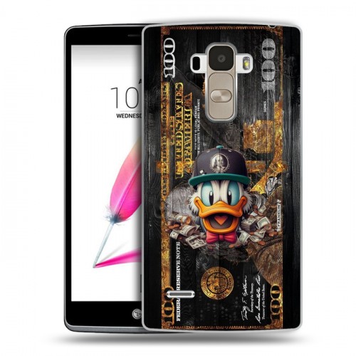 Дизайнерский пластиковый чехол для LG G4 Stylus Дональд Дак Доллар