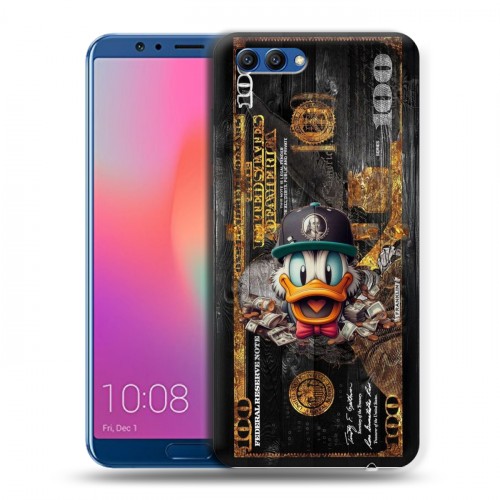 Дизайнерский пластиковый чехол для Huawei Honor View 10 Дональд Дак Доллар