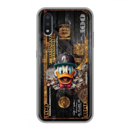 Дизайнерский силиконовый чехол для Samsung Galaxy M01 Дональд Дак Доллар