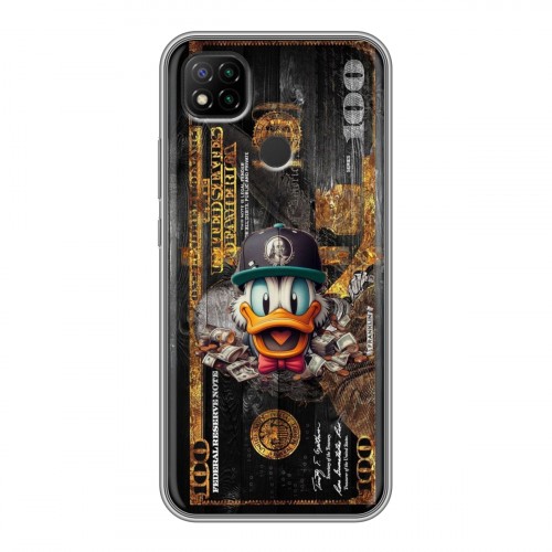 Дизайнерский силиконовый чехол для Xiaomi RedMi 9C Дональд Дак Доллар