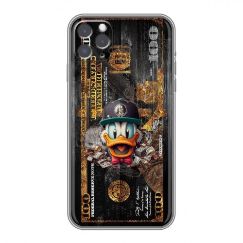 Дизайнерский силиконовый чехол для Iphone 12 Дональд Дак Доллар