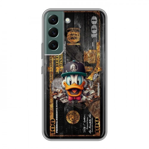 Дизайнерский пластиковый чехол для Samsung Galaxy S22 Дональд Дак Доллар