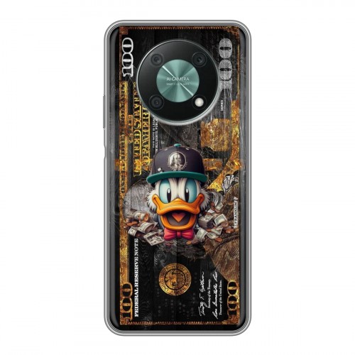 Дизайнерский силиконовый с усиленными углами чехол для Huawei Nova Y90 Дональд Дак Доллар