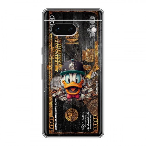 Дизайнерский пластиковый чехол для Google Pixel 7 Дональд Дак Доллар
