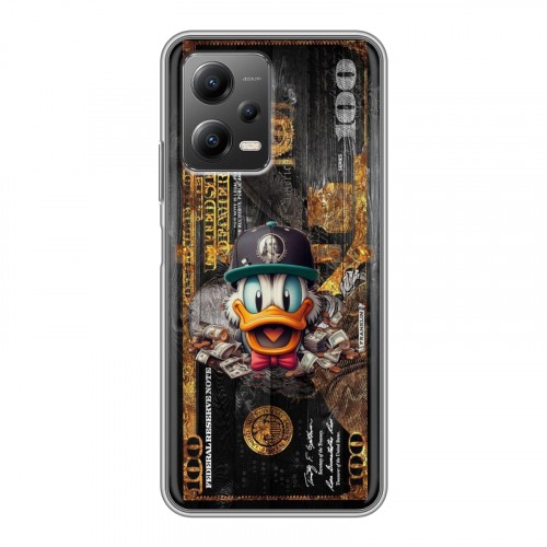Дизайнерский силиконовый чехол для Xiaomi Poco X5 Дональд Дак Доллар