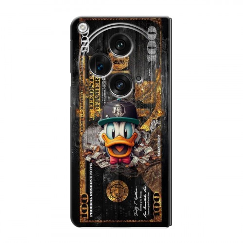 Дизайнерский пластиковый чехол для OPPO Find N3 Дональд Дак Доллар