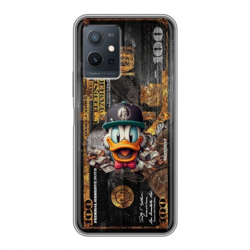 Дизайнерский силиконовый чехол для Vivo Y55 5G Дональд Дак Доллар