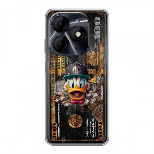 Дизайнерский пластиковый чехол для Itel P55 4G Дональд Дак Доллар