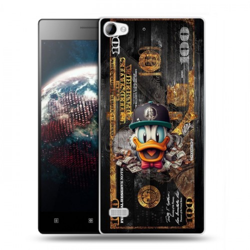 Дизайнерский пластиковый чехол для Lenovo Vibe X2 Дональд Дак Доллар