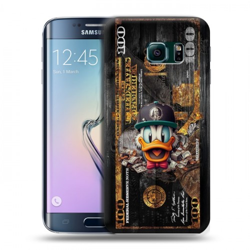 Дизайнерский силиконовый чехол для Samsung Galaxy S6 Edge Дональд Дак Доллар