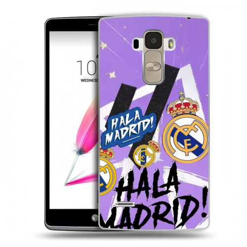 Дизайнерский пластиковый чехол для LG G4 Stylus Real Madrid Реал Мадрид