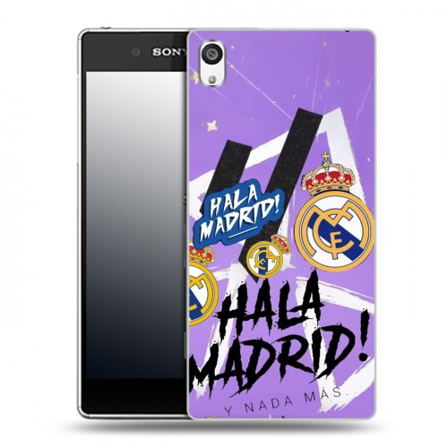 Дизайнерский пластиковый чехол для Sony Xperia E5 Real Madrid Реал Мадрид