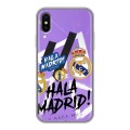 Дизайнерский силиконовый чехол для Iphone x10 Real Madrid Реал Мадрид