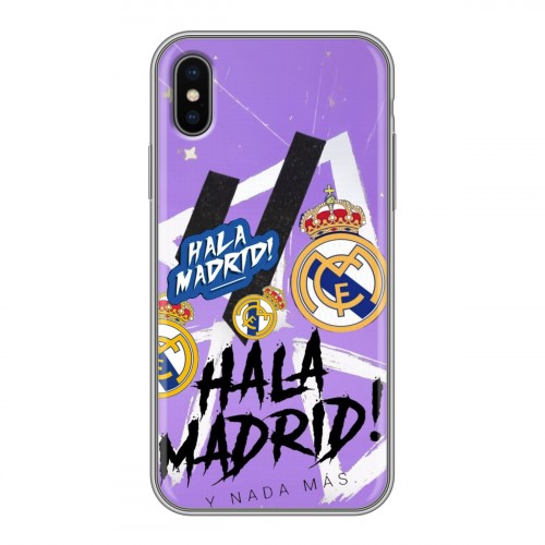 Дизайнерский силиконовый чехол для Iphone x10 Real Madrid Реал Мадрид