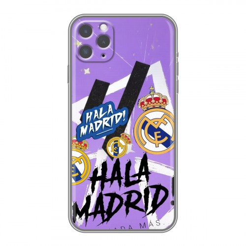 Дизайнерский силиконовый чехол для Iphone 11 Pro Real Madrid Реал Мадрид