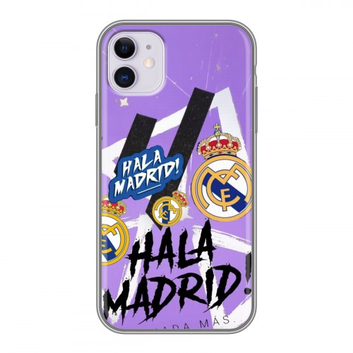 Дизайнерский силиконовый чехол для Iphone 11 Real Madrid Реал Мадрид