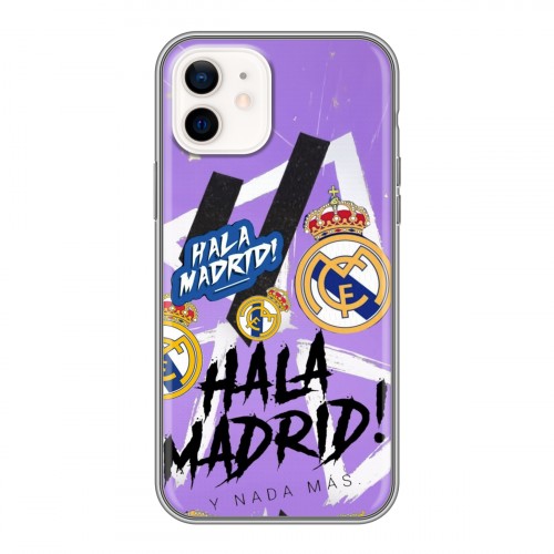 Дизайнерский силиконовый чехол для Iphone 12 Real Madrid Реал Мадрид