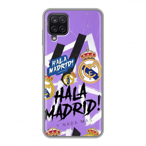 Дизайнерский силиконовый чехол для Samsung Galaxy A12 Real Madrid Реал Мадрид