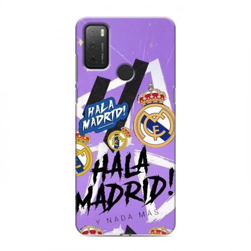 Дизайнерский силиконовый чехол для Alcatel 3L (2021) Real Madrid Реал Мадрид