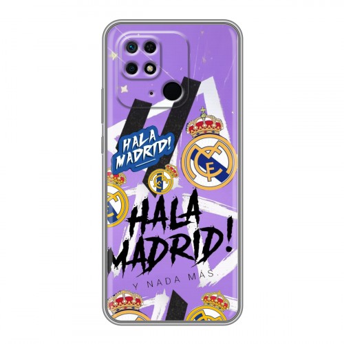 Дизайнерский силиконовый с усиленными углами чехол для Xiaomi Redmi 10C Real Madrid Реал Мадрид