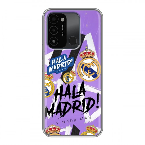 Дизайнерский силиконовый с усиленными углами чехол для Tecno Spark Go 2022 Real Madrid Реал Мадрид