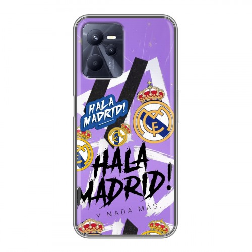 Дизайнерский силиконовый с усиленными углами чехол для Realme C35 Real Madrid Реал Мадрид