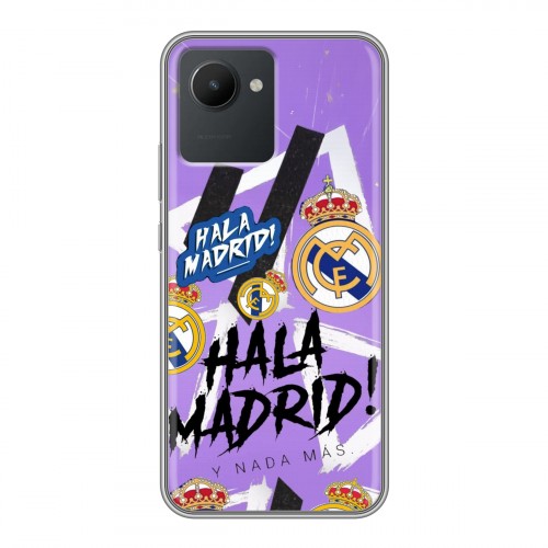 Дизайнерский силиконовый с усиленными углами чехол для Realme C30 Real Madrid Реал Мадрид