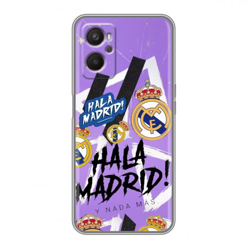 Дизайнерский силиконовый с усиленными углами чехол для OPPO A96 Real Madrid Реал Мадрид