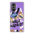Дизайнерский силиконовый с усиленными углами чехол для Huawei Nova 10 Real Madrid Реал Мадрид
