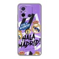 Дизайнерский силиконовый с усиленными углами чехол для Xiaomi RedMi 12C Real Madrid Реал Мадрид