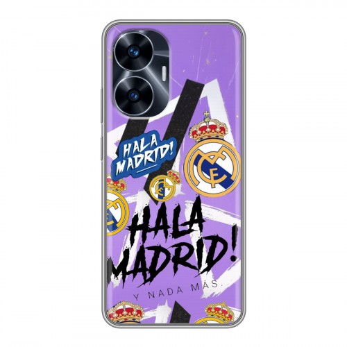 Дизайнерский силиконовый с усиленными углами чехол для Realme C55 Real Madrid Реал Мадрид