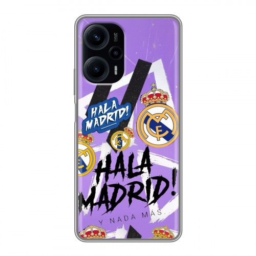 Дизайнерский силиконовый чехол для XIaomi Poco F5 Real Madrid Реал Мадрид